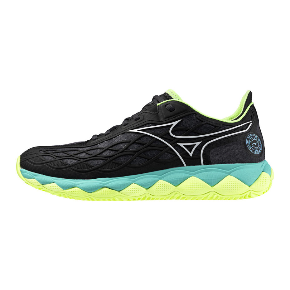 Pánská tenisová obuv Mizuno Wave Enforce Tour CC Black/White/Mizuno Neo Lime  EUR 42,5 - main (0)