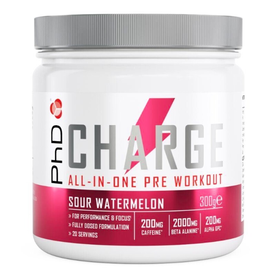 PhD Nutrition  Charge Pre-Workout 300 g hroznové bonbóny - main (6)