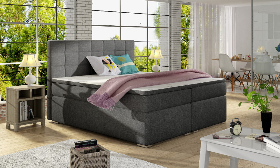 Artelta Manželská postel ALICE Boxspring | 180 x 200 cm Alice barva: Sawana 05, Alice rozměr: 180x200 cm - main (0)