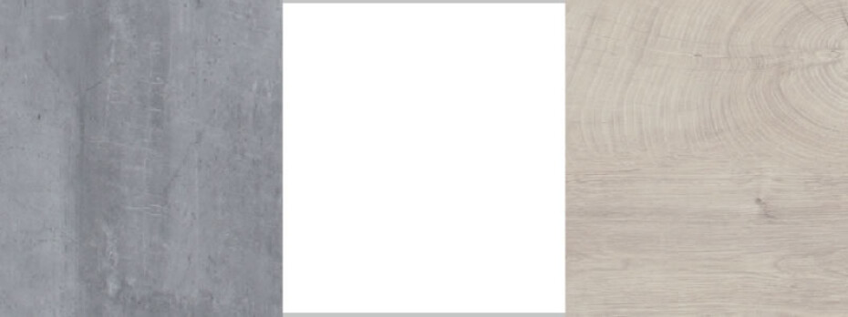 Meblar Šatní skříň SIGMA SI3 L/P Barva: beton/bílá/dub - main (2)