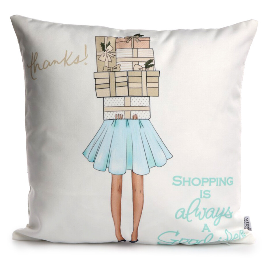Altom Polštářek Fashion Shopping, 40 x 40 cm - main (0)