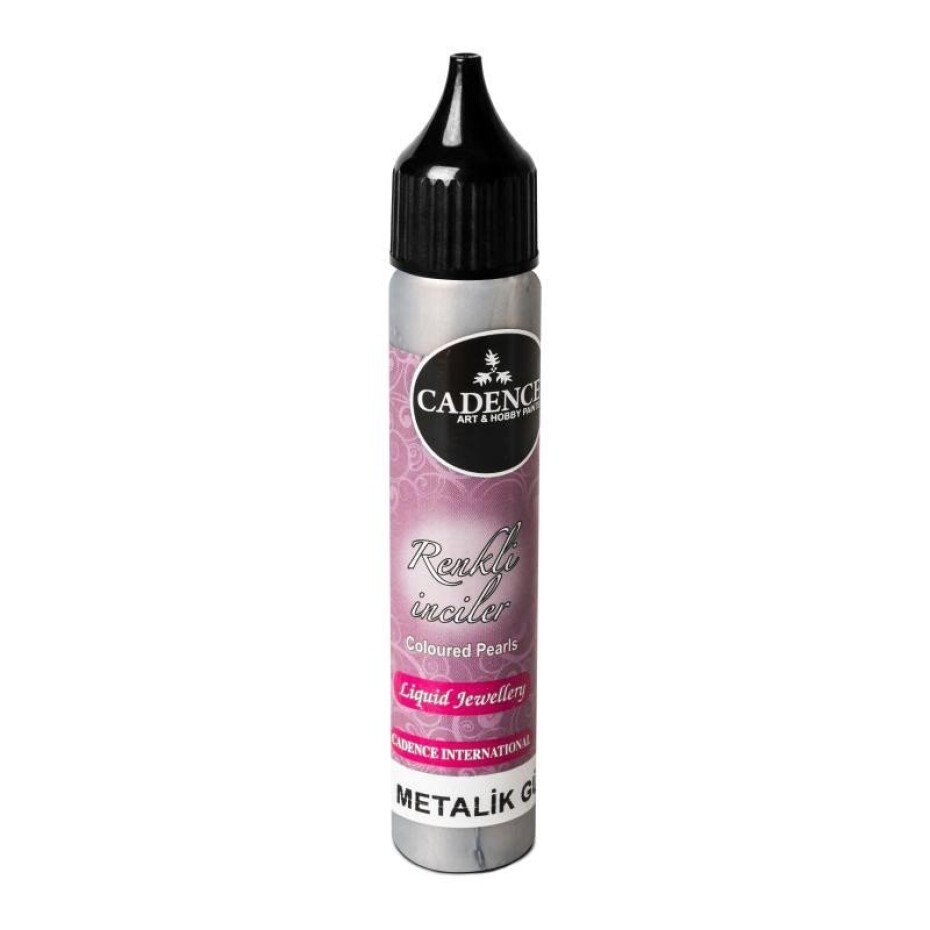 Tekuté perly metalické Cadence - Stříbrná / 25 ml - main (0)