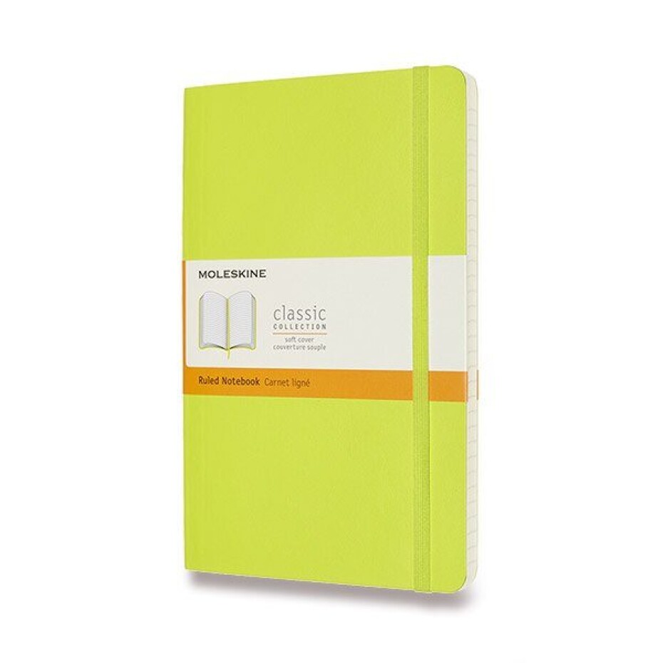 Zápisník Moleskine VÝBĚR BAREV - měkké desky - L, linkovaný 1331/11272 - Zápisník Moleskine - měkké desky modrý - main (5)
