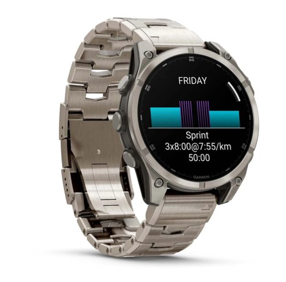 Garmin Fenix® 8 – 47 mm, AMOLED Sapphire, Titanium, Odvětrávaný titanový náramek 010-02904-40 - main (1)
