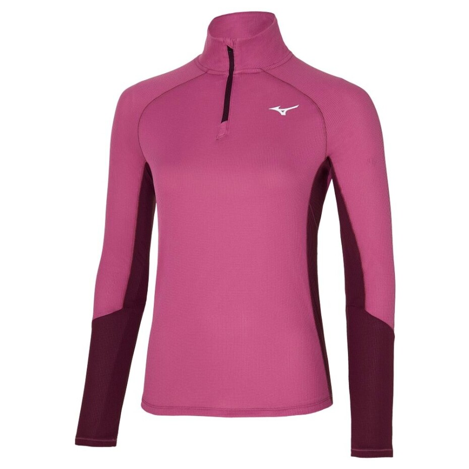 Dámské tričko Mizuno  Dryaeroflow LS Magenta haze XS - main (0)