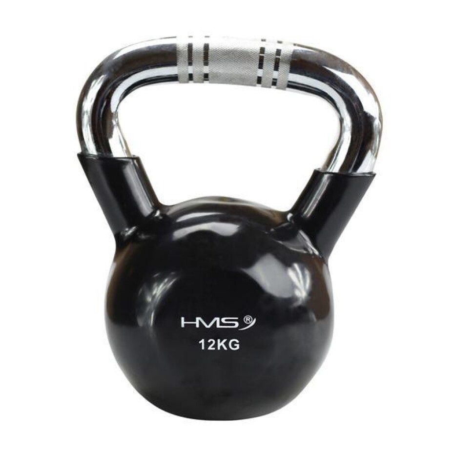 HMS Kettlebell s chromovaným úchopem KTC 12 kg černý - main (0)