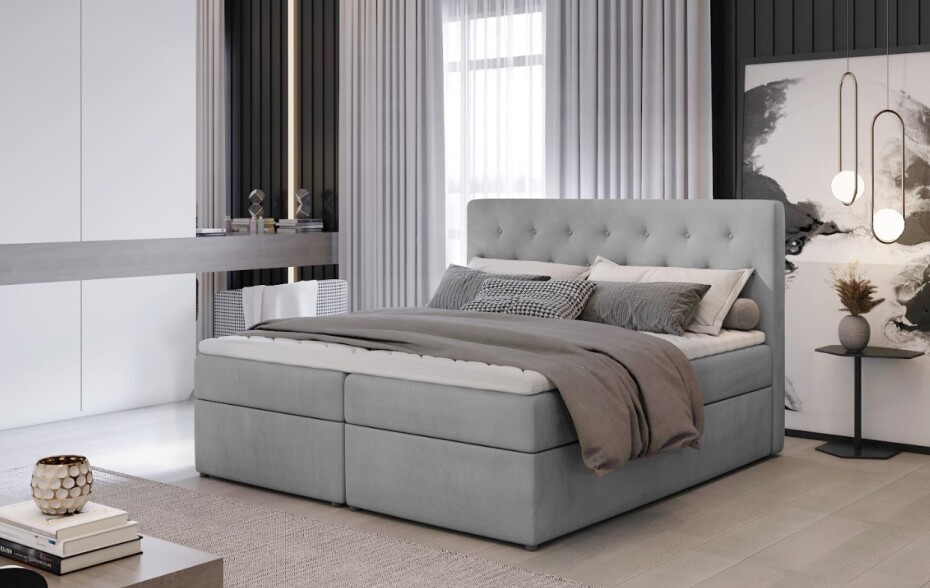 Artelta Manželská postel LOREE Boxspring | 160 x 200 cm Barva: Dora 96 - main (8)
