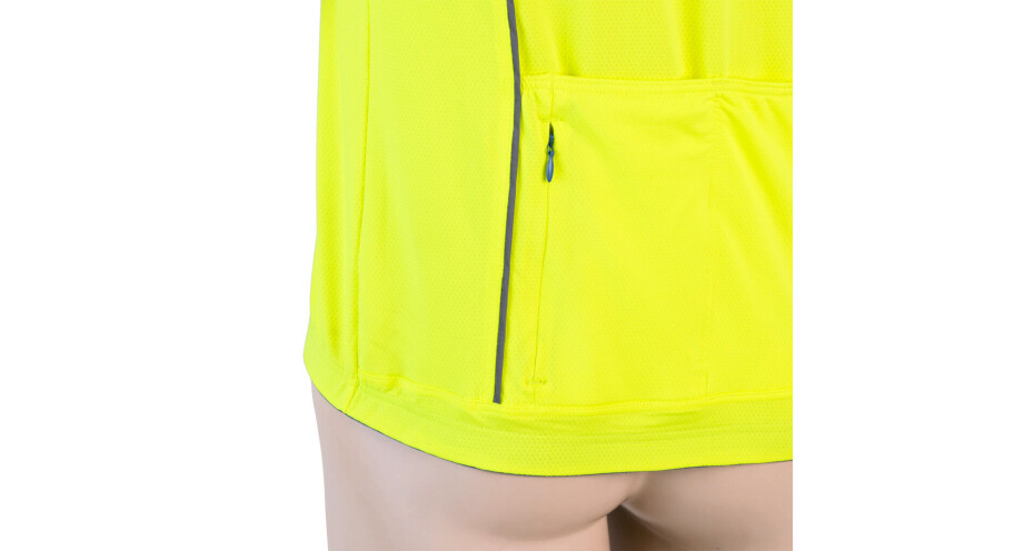 Pánský cyklistický dres Sensor  Cyklo Motion Blue/Neon Yellow M - main (3)