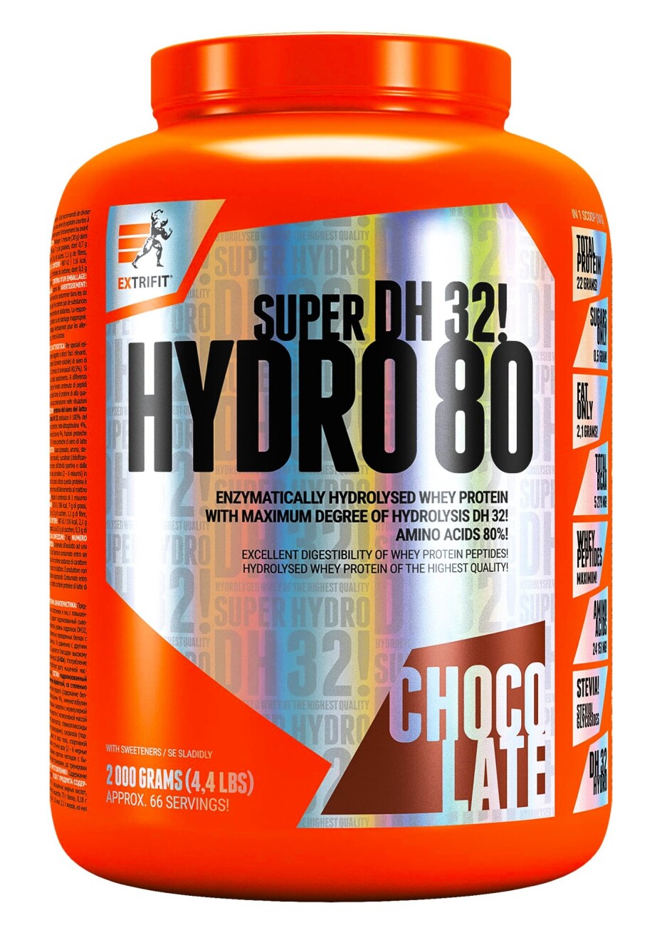 Extrifit Hydro 80 Super DH32 2000 g čokoláda - main (0)