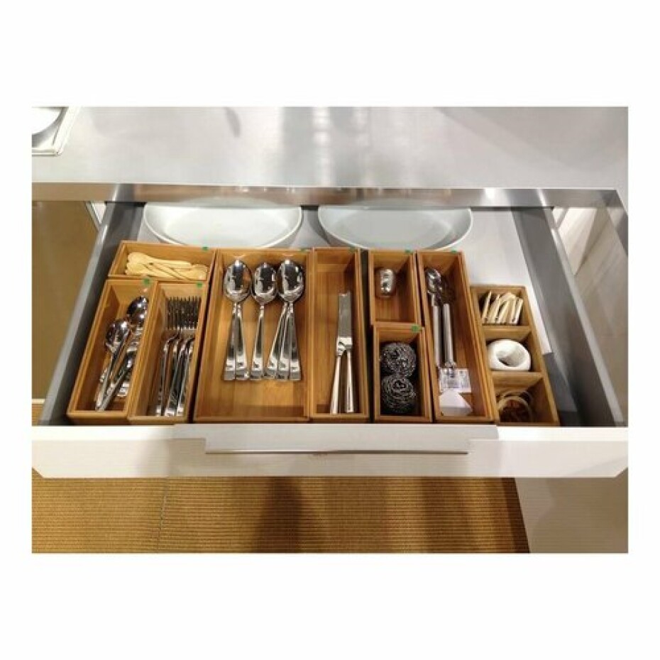 Compactor Úložný organizér Compactor Bamboo Box XXL - 30 x 15 x 6,5 cm, XXL - main (3)