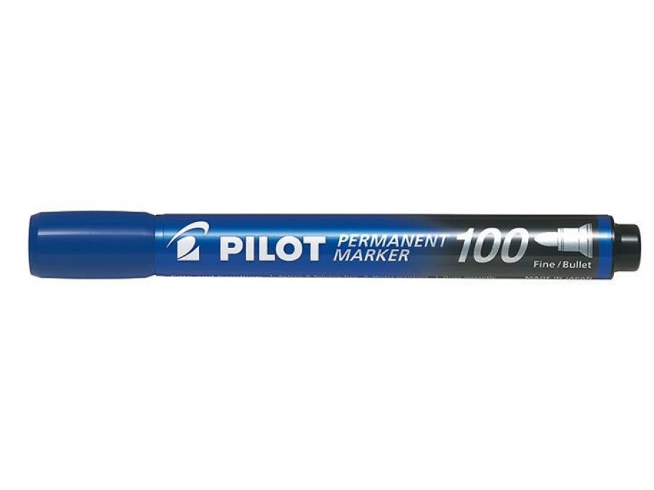 PILOT 100 Popisovač permanentní  BL modrá - main (0)