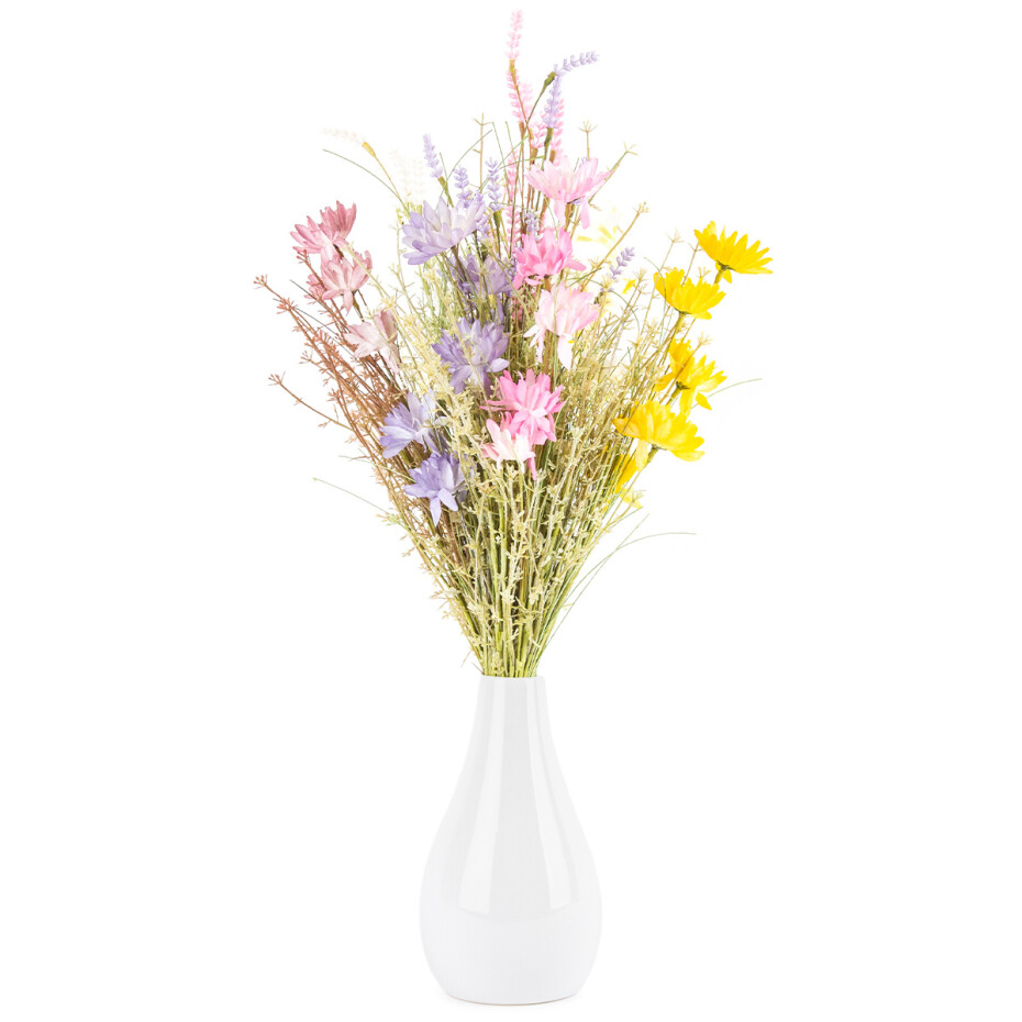 Umělé luční květy 51 cm, bílá - main (2)