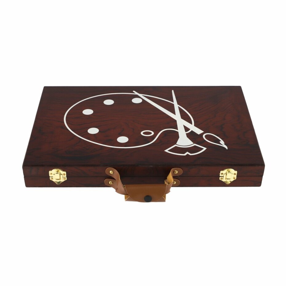 Sada na malování - Art box kreativní sada 79ks v dřevěném kufříku ve fólii 37x23x5cm - main (1)