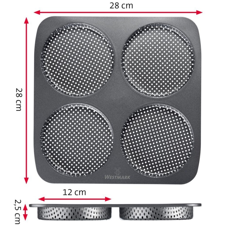 Westmark Perforovaná forma na 4 burger housky Big, pr. 12 cm - main (4)