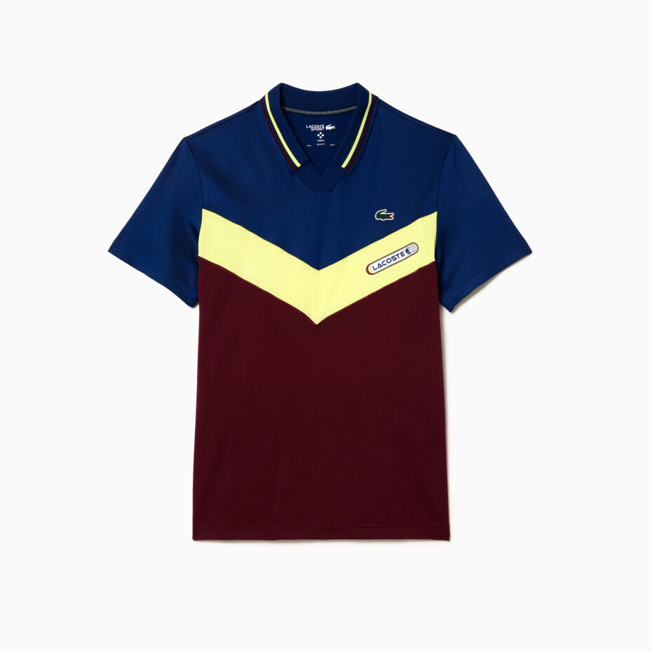 Pánské tričko Lacoste  Medvedev New York Night Polo Methylene/Limeira XL - main (2)