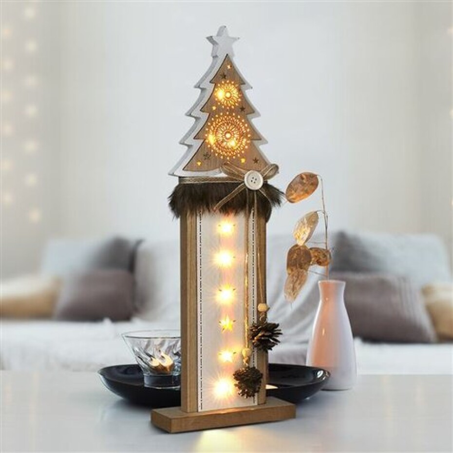 Solight 1V236 Vánoční LED dekorace Stromek 10 LED, teplá bílá, 42 cm - main (0)