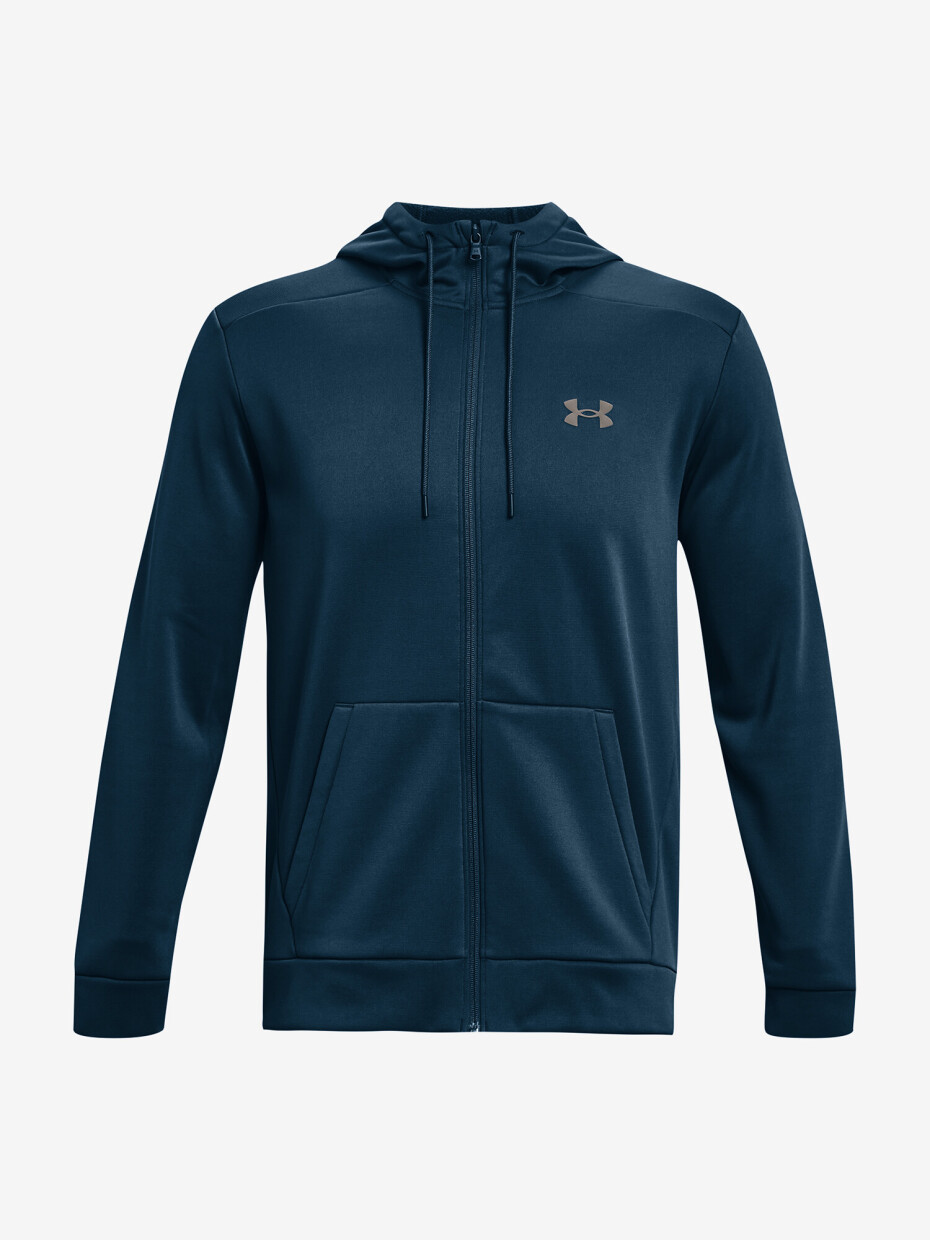 Pánská mikina Under Armour  Fleece FZ Hoodie-BLU S - main (4)