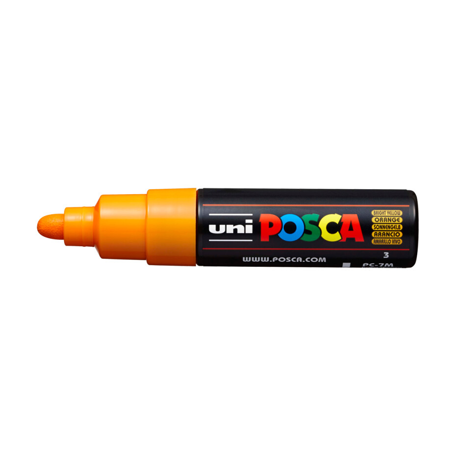 Posca popisovač PC-7M, 4,5 - 5,5 mm, jasně žlutá (3) - main (0)