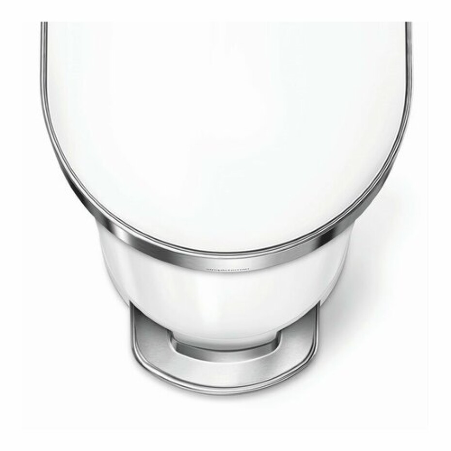 Simplehuman Pedálový odpadkový koš Slim 45 l, bílá - main (2)