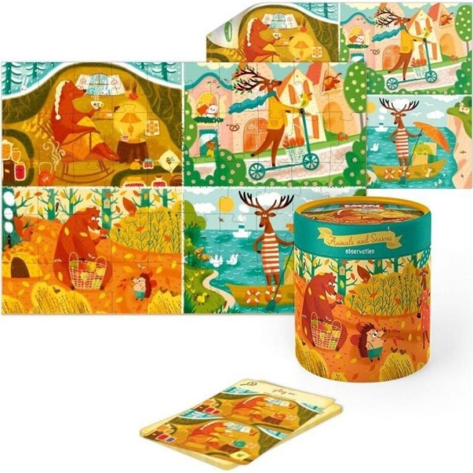 Dodo Puzzle a aktivity - Zvířata a roční období 50 dílků - main (0)