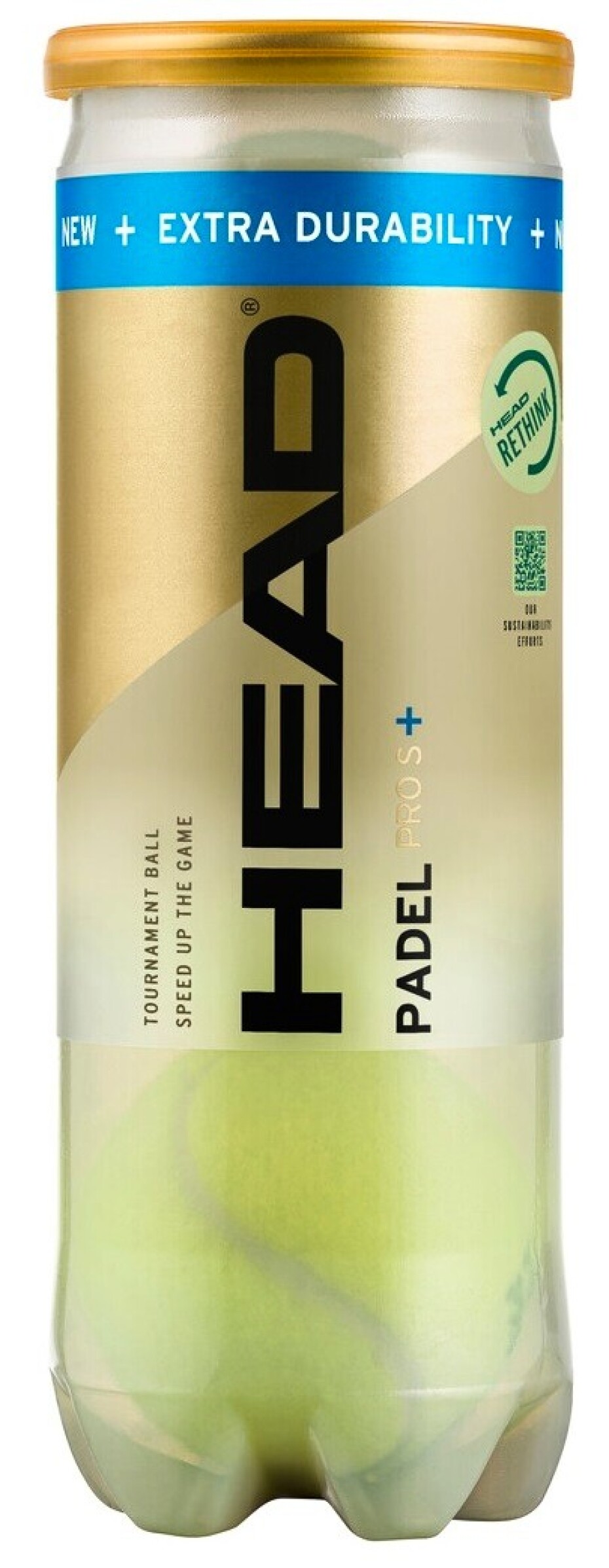 Padelové míče Head  Padel Pro S+ (3 Pack) - main (0)