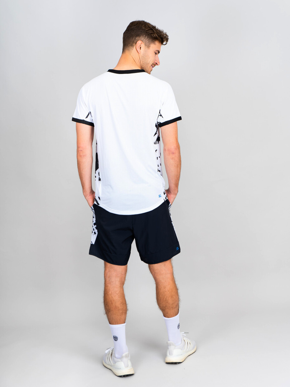 Pánské šortky BIDI BADU  Melbourne 7Inch Shorts Black/White L - main (2)