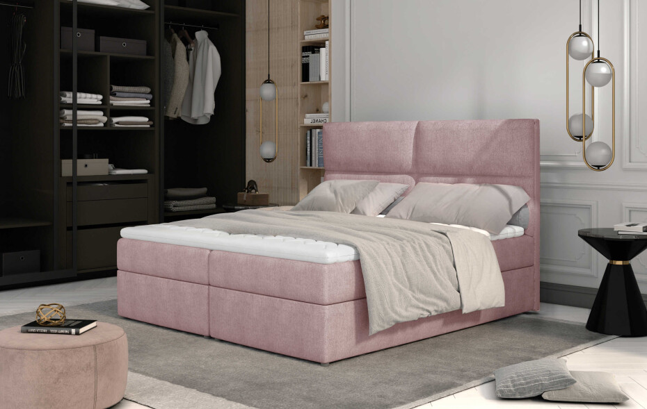Artelta Manželská postel AMBER Boxspring | 180 x 200 cm Barevné provedení AMBER: Berlin 03 - main (11)