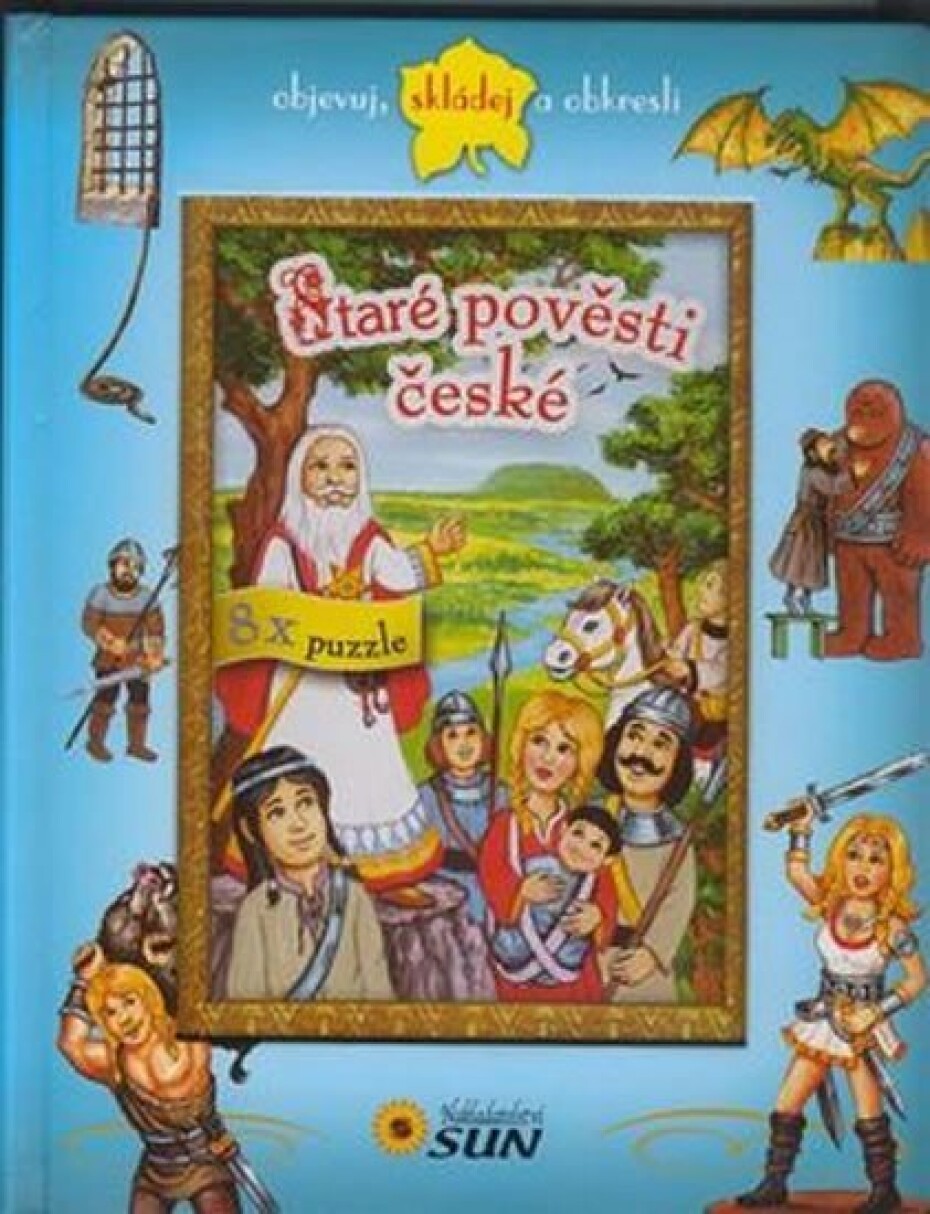 Staré pověsti české - 8x puzzle, objevuj, skládej a obkresli - main (0)