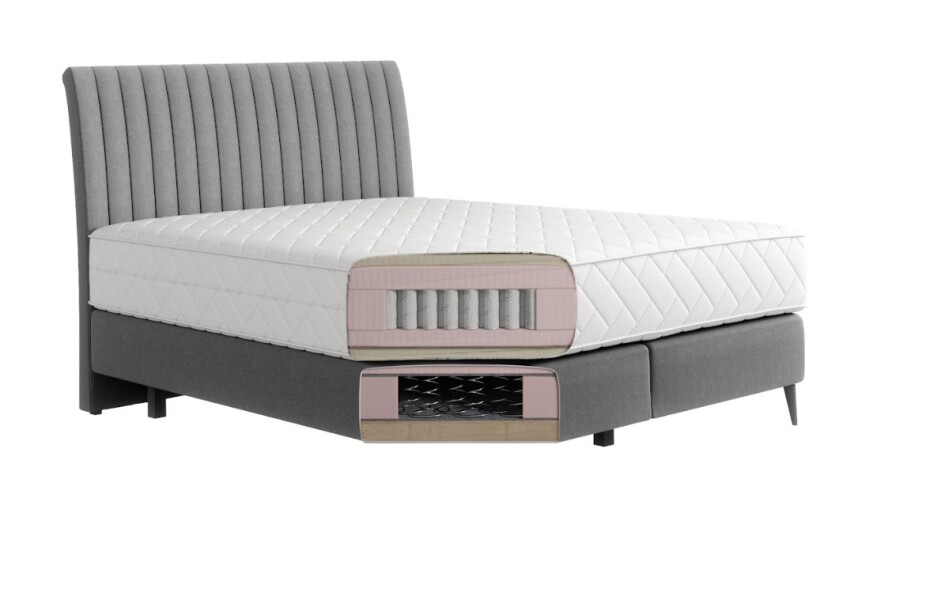 Artelta Manželská postel BLANCA Boxspring | 180 x 200 cm Barva: Lukso 38 - main (5)