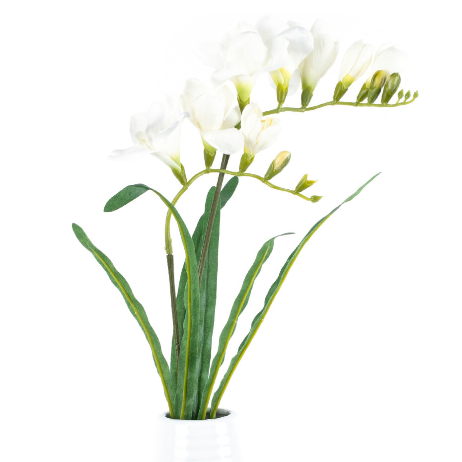 Umělá květina Frézie bílá, 57 cm - main (1)