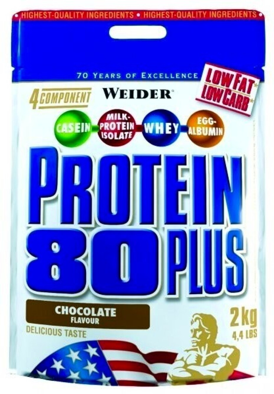 Weider Protein 80 Plus 2000 g lesní ovoce - main (0)