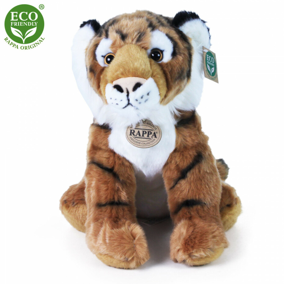 Plyšový tygr sedící 30 cm ECO-FRIENDLY - main (1)