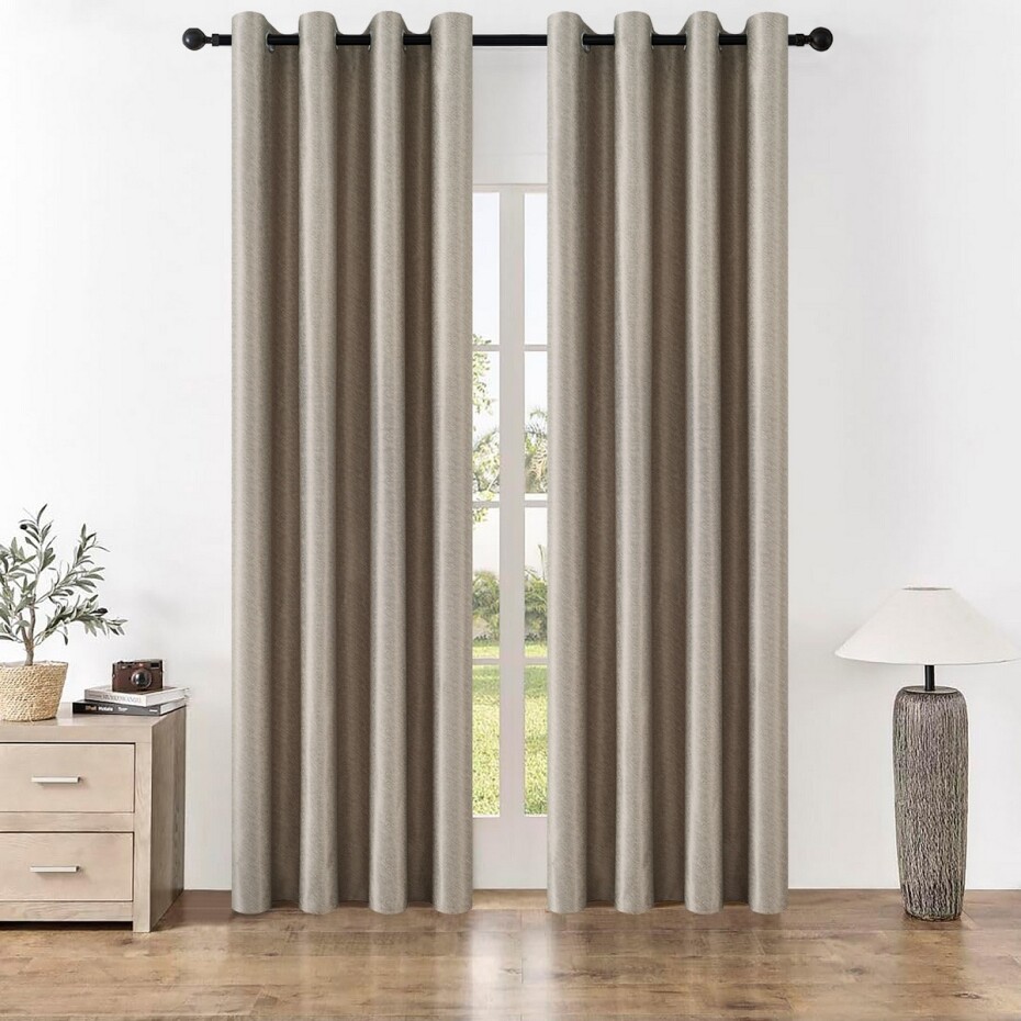 4Home Zatemňovací závěs Stripe béžová, 150 x 250 cm - main (0)