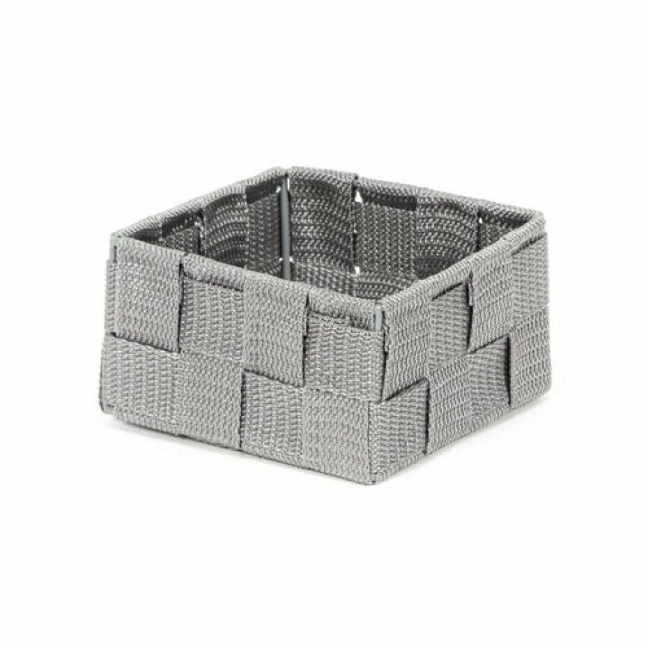 Compactor Úložný organizér do zásuvky Compactor TEX - košík S, 12 x 12 x 7 cm, šedý, S - main (0)