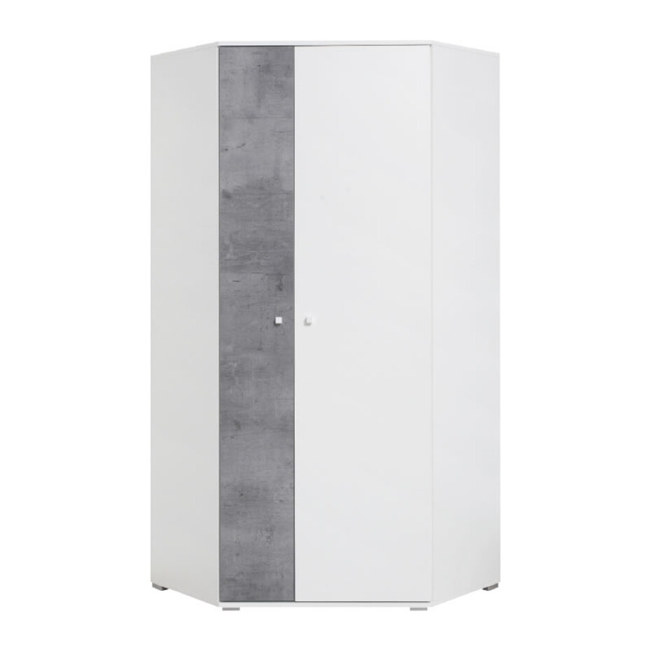 Meblar Šatní skříň SIGMA SI2 L/P Barva: beton/bílá/dub - main (1)
