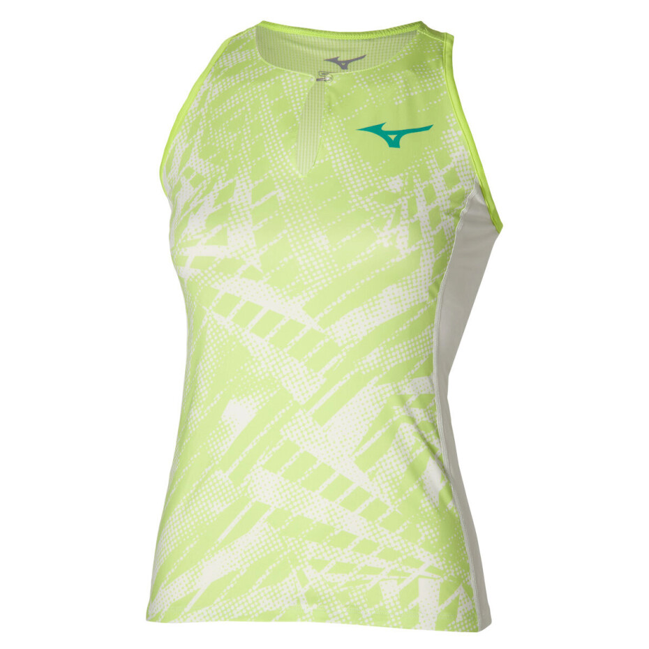 Dámské tílko Mizuno  Mugen Printed Tank  Neo Lime S - main (0)
