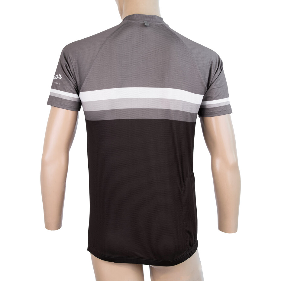 Pánský cyklistický dres Sensor  Cyklo Summer Stripe Black/Grey L - main (4)