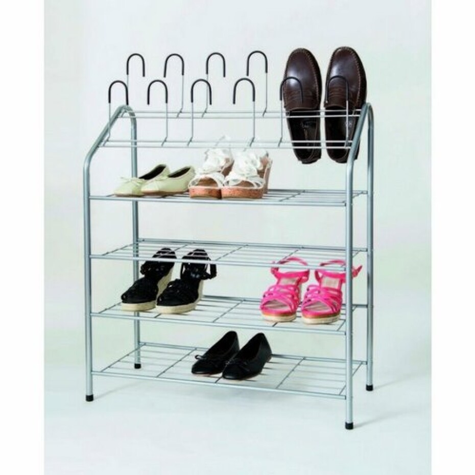 Kovový botník Compactor Harry na 18 párů bot, 69,5 x 27,5 x 88 cm - main (4)