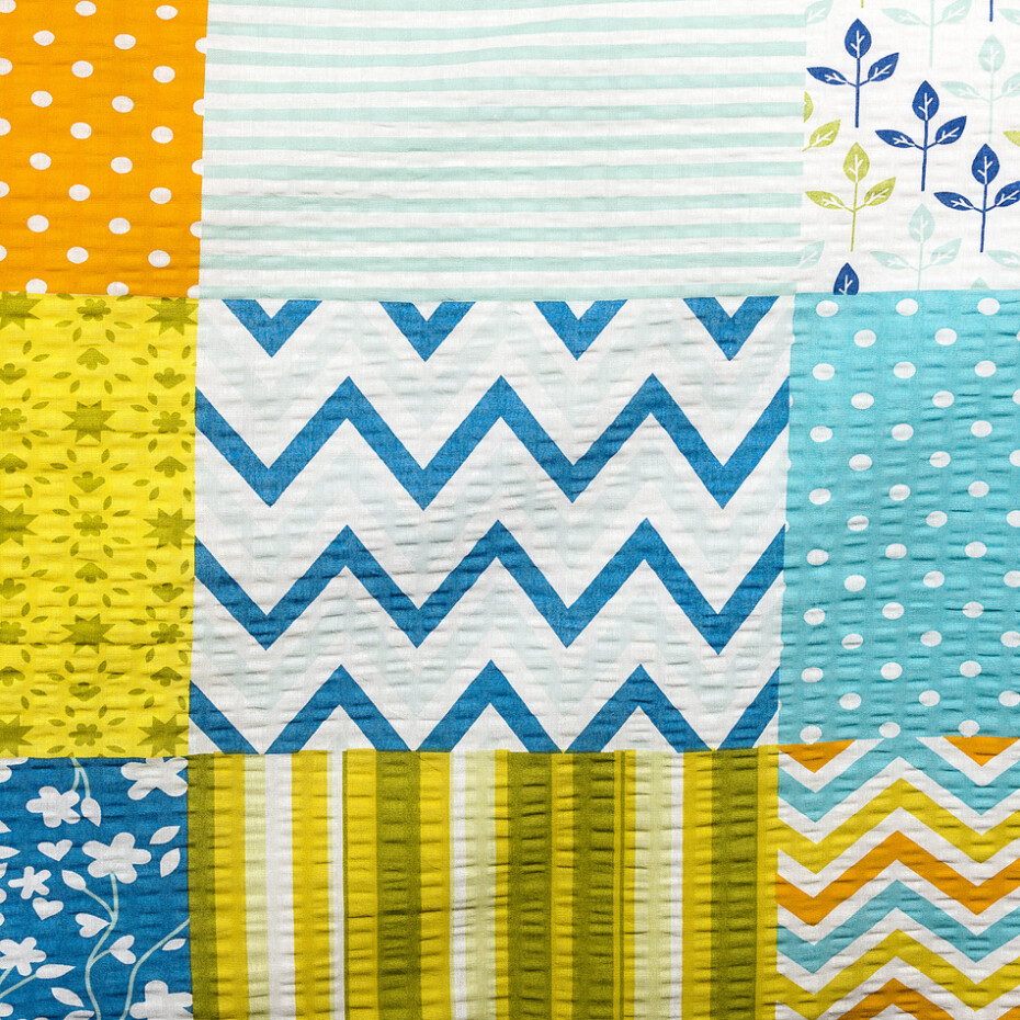 4Home Krepové povlečení Patchwork blue, 140 x 200 cm, 70 x 90 cm - main (7)