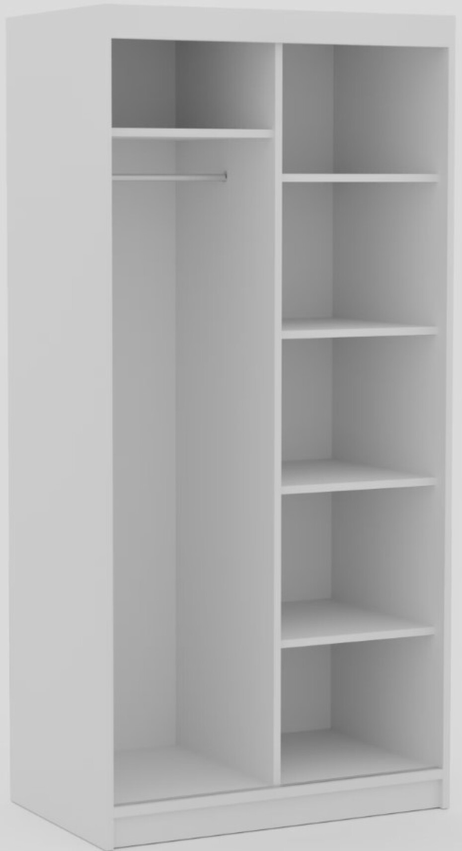ArtAdrk Šatní skříň DELIA | bílá/dub artisan 120 cm - main (3)