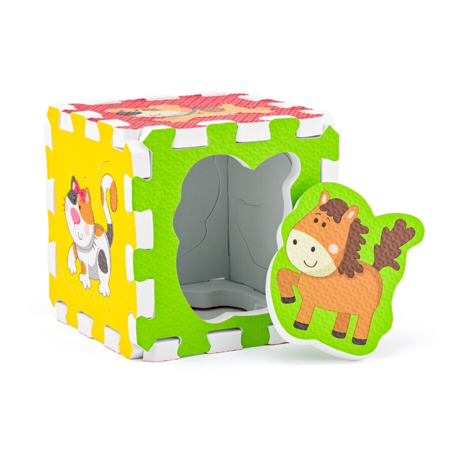 Plastica Pěnové puzzle ze zvířátky, 6 ks - main (1)