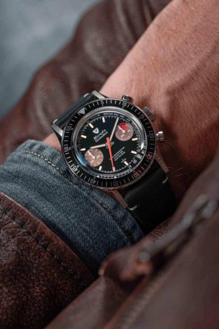 Nivada Grenchen Chronomaster Orange Boy Inter. Bezel - Manual - Oyster - main (22)
