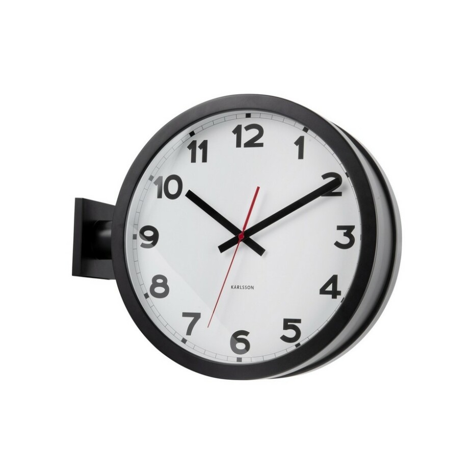Karlsson 5966WH oboustranné nástěnné hodiny 38 cm - main (2)