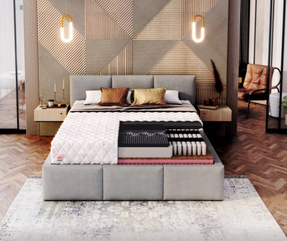 FDM Taštičková matrace GINASO Max Bamboo | 90 x 200 cm - main (1)
