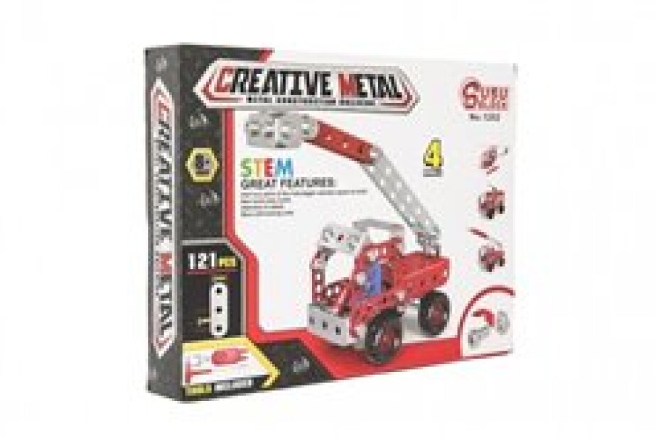 Teddies Stavebnice kovová hasiči 121 ks - main (0)
