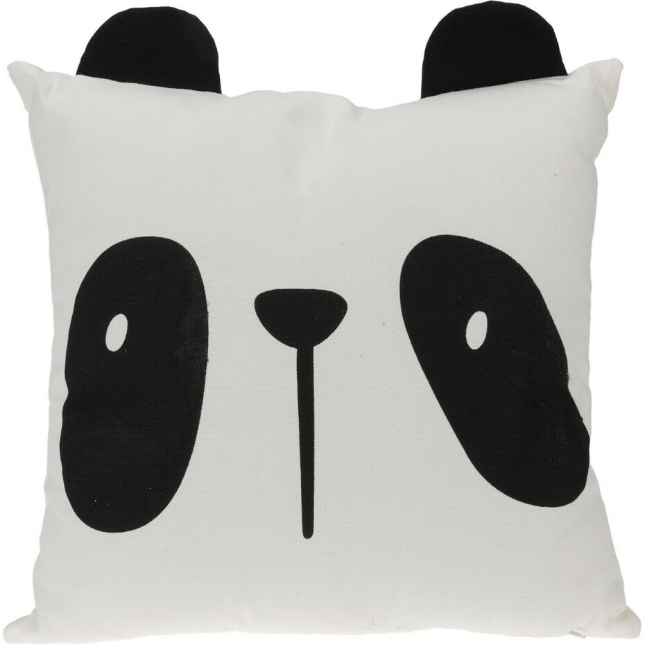 Dětský polštář Safari tour Panda černobílá, 40 x 40 cm - main (0)