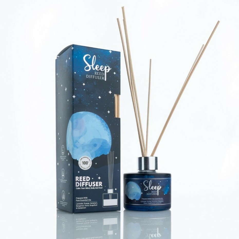 Spánková aromaterapie difuzér 120 ml s vrbovými proutky - main (1)