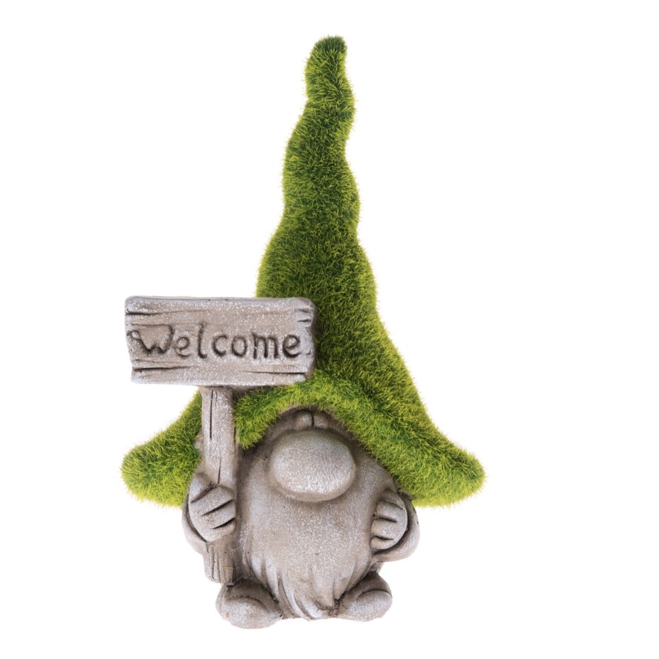 Zahradní dekorace Skřítek Welcome, 16 x 25 x 10,5 cm - main (0)