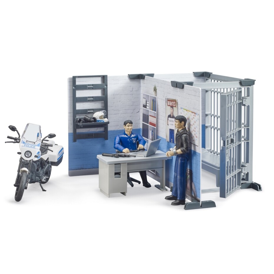 Bruder 62732 BWorld Policejní stanice s motorkou, 1:16 - main (2)