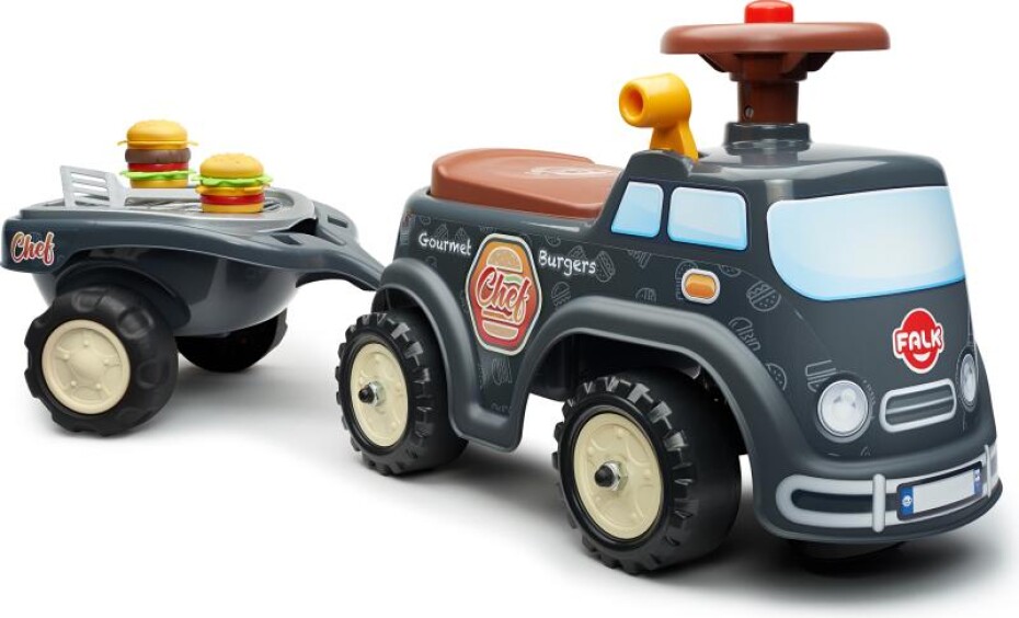 Falk Food Truck ride-on s otevíracím sedadlem, volant s klaksonem - main (0)